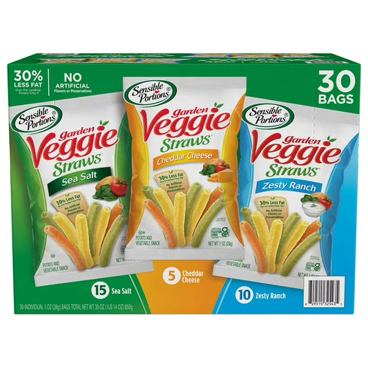 Veggie Straws Variety Pack - 30 Count