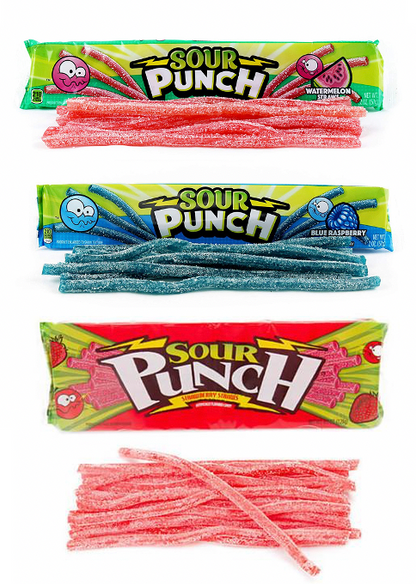 Sour Punch Straws - 24 Count