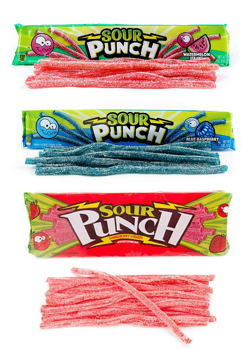 Sour Punch Straws - 24 Count