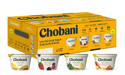 Chobani Yogurt Variety Pack 2 - 16 Count