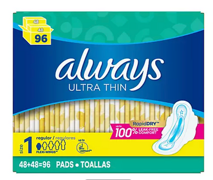 Always Ultra Thin Regular Pads with Flexi-Wings - 10 Count