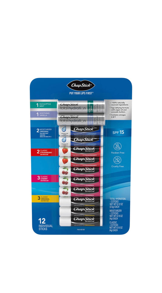 Chapstick Variety Pack - 12 Count